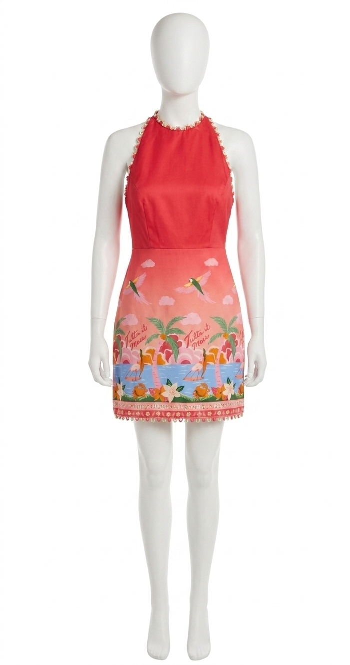 NEW ALDEN ADAIR millie dress in red